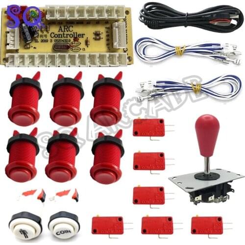 USB zero delay encoder Arcade DIY kit joystick American Style Push Button for MAME and control stick fighting arcade game parts