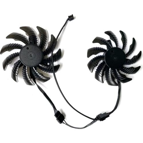 NEW T128010SU PLD08010S12HH 4PIN 75MM Shell RX580 GPU Fan For Gigabyte GTX 1050Ti 1050 RX 550 RX560 Graphics Video Card Fans