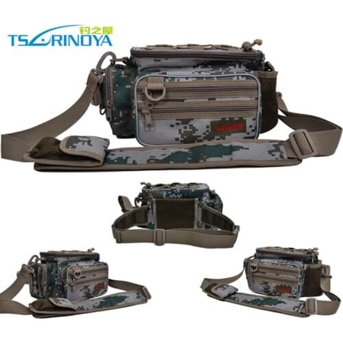 High Quality Trulinoya Fishing Bag Multifunctional Waist Pack Messenger Bag Outdoor Bag Fishing Tackle