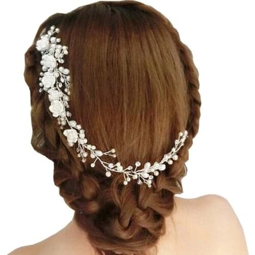 Wedding Bridal Long Hair Combs Vintage Crystal Hairpins Prom Party Elegant Jewelry Flower Pattern Hair Accessories Pins Women
