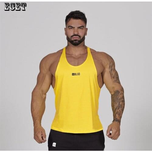 2021 summer new slim strap fitness mens vest fashion streetwear cotton racer vest casual top jogger brand mens clothing
