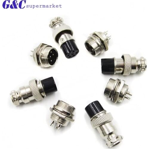 1 GX16 2-6 pin 16mm bus panel circular connector 1200V aviation connector socket plug electronics tantalum diy electronics
