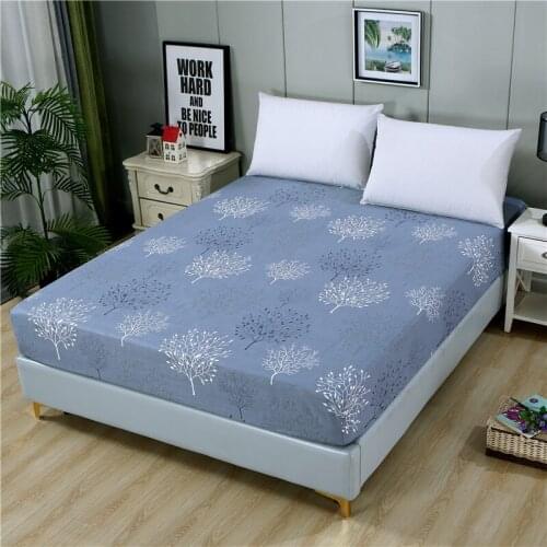 1 piece of 100% cotton high-density soft printed fabric with elastic fitted sheet can be customized size