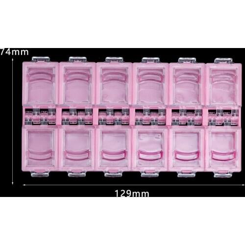 1pcs 4 colors Plastic Jewelry Bead Storage Box Square Container Jars Make Up Organizer Storage Boxes