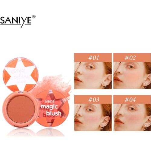 1Pc Blush Palette Face Mineral Pigment Blusher Powder Facial Contouring Brozer Makeup Palette Matte Blush Makeup Maquiagem TSLM1