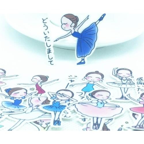 30 pcs/Lot Anime Cute ballerina girl Sticker Pack Hot Sell Packing kids toys scrapbooking Stickers School Office Supplies