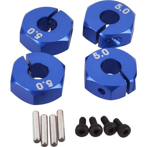 4PCS 8PCS 12mm Metal Wheel Hex Nuts with Pins Screws for 1/10 Rock Crawler Traxxas Tamiya LRP HSP HPI Redcat WLtoy RC Car Parts