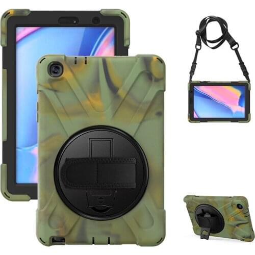 Case For Samsung Galaxy Tab A 8.0 2019 SM-P200 P205 with S Pen Heavy Duty Rugged Protection Cover with Kickstand Hand+Neck Strap