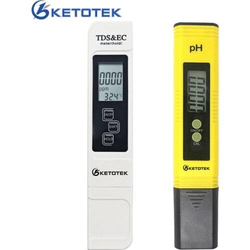 LCD Digital PH Meter Pen 0.0-14.0 PH Automatic Calibration TDS EC Meter Tester for Drink Food Lab PH Monitor
