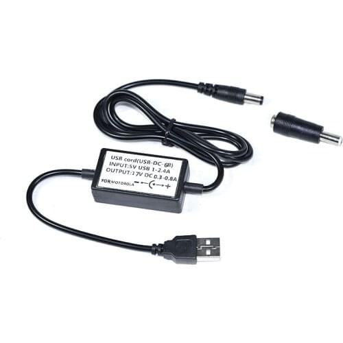 DC-6B USB Charger Cable with Original Charging Head for Motorola GP328 GP338 GP340 GP3688 CP040 XIP8268 P6600 3300 8268 Radio