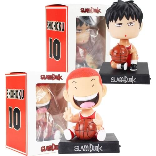 SLAM DUNK Phone Holder Figures Shohoku Basketball Hanamichi Rukawa Kaede Sakuragi Player Anime Model Toys Car Decorations