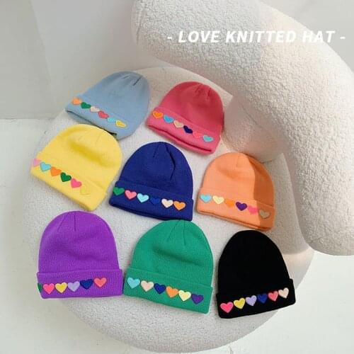 Baby Knitted Winter Hat Boys Girls Pompom Cap Crochet Knitted Candy Color Toddler Beanie Cap Infant Kids Children Hairball Hats