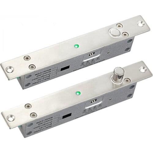 Wooden gate door Electric Mortise DC 12V Fail Safe Electric Drop Bolt Lock for Door Access Control Security Lock Doors System