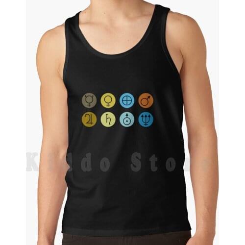 Astronomical-Planet And Black tank tops vest sleeveless Planets Space Astronomical Astronomical Astronomy