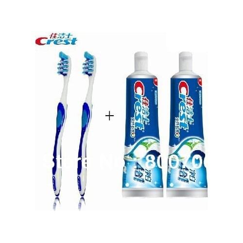 Crest Natural Multi Benefit Herbal Mint Whitening Toothpaste Toothbrush Kit / Toothbrush Kit