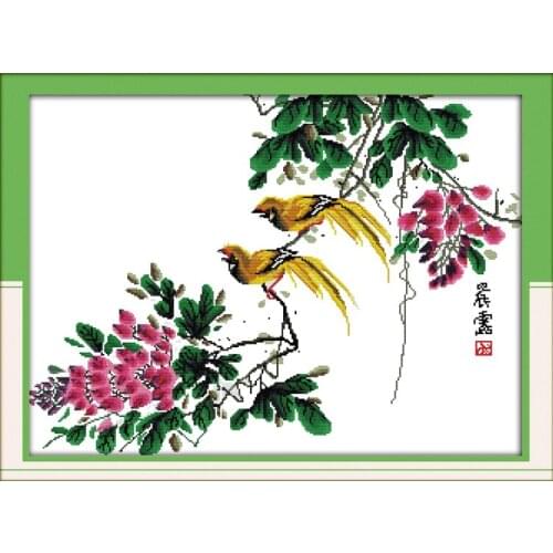 The Morning Dew Cross Stitch Kits Printed Canvas DMC Counted printed Cross-stitch set Embroidery Needlework Kit DIY