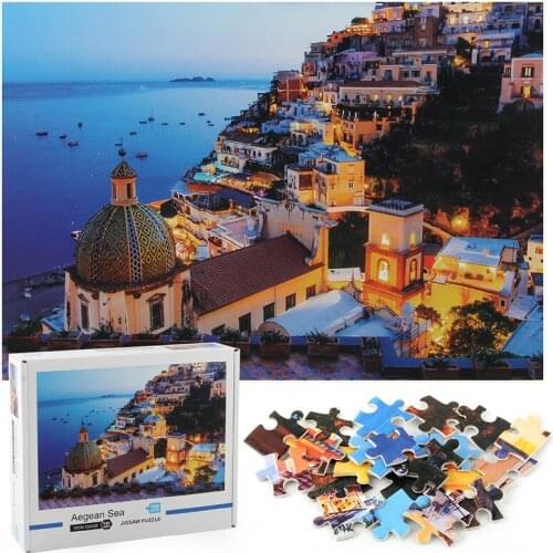 1000 Pieces Dreamy Positano Landscape Jigsaw Puzzle Large Puzzle Game Artwork For Adults Teens