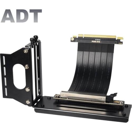 Riser PCI- E 3.0 16X Graphics Card vertical kickstand/base ATX case Flexible Connector Cable Card Extension Port Adapter for GPU