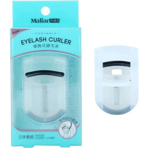 Mini Foldable Eyelash Curler Curling Lasting for Beginner Replacement Silicon Gel Presented E376
