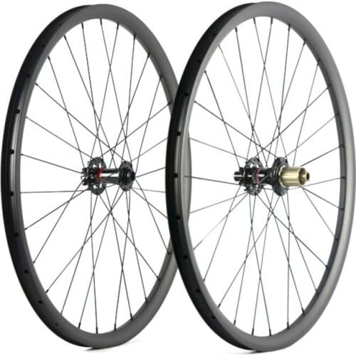 Spcycle 29er Carbon MTB Bicycle Wheels 29er Mountain Bike Carbon Wheelsets Novatec 791/792 Hubs Front 15mm Rear 12mm Thru Axle