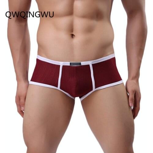 Sexy Men BoxersTransparent Underwear Gay Men Mesh Boxers Comfortable Breathable Boxer Shorts Panties Cueca Masculina Boxers