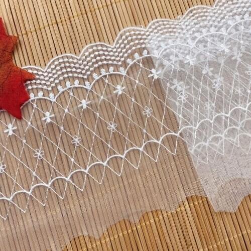 High Quality Width Cotton Embroidered Lace Sewing Furnishing Garment Accessories DIY Handmade Craft Materials