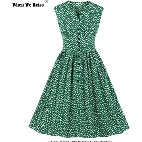 When We Retro Green Summer Dresses