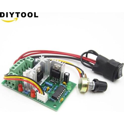 10V 12V 24V 36V PWM DC controller with Positive inversion switch 150W PWM DC controller for DC motor speed controller