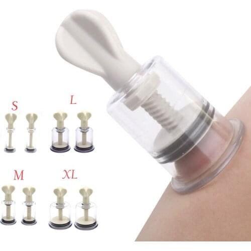 2 PCS/Lot ABS Nipple Sucker Clitoris Pump Breast Enlargement Vacuum Pump BDSM Bondage Erotic Intimate Sex Toys For Adults Women