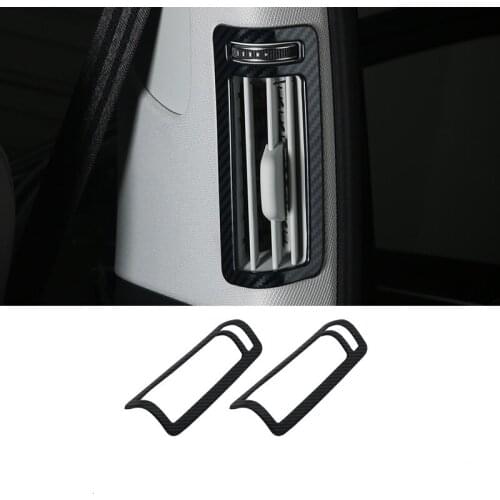 2pcs Stainless Steel Car Air Condition Outlet Decoration Sticker For Audi 2018 2019 A8L Interior Auto Accessories