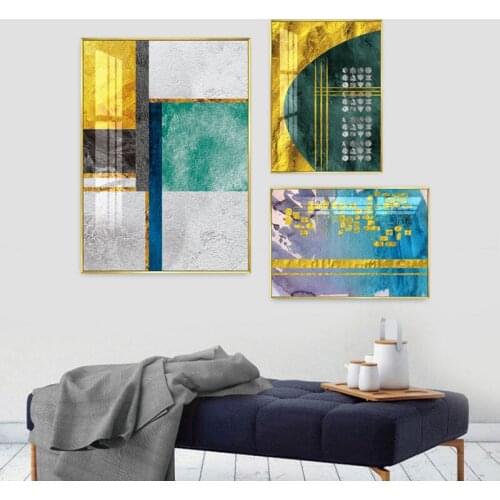 Abstract Figure Line Geometric Nordic Wall Art Canvas Painting Posters and Prints Pictures for Dining Room House Décor