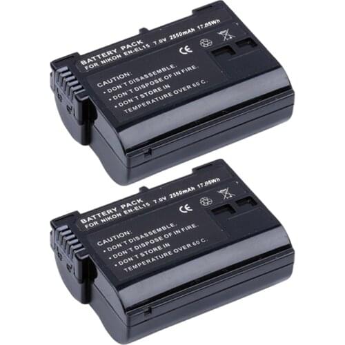 EN EL15 battery EN-EL15 EL15A Camera Battery pack For Nikon en el15a D600 D610 D800 D800E D810 D7000 D7100 D7200 V1 Battery