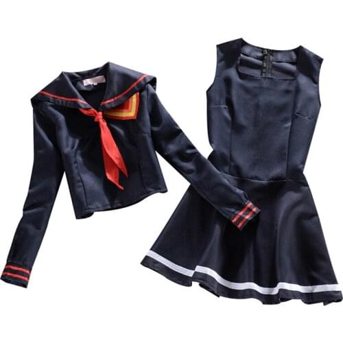 Animation KILL la KILL Matoi Ryuuko jk uniform sailor suit cosplay costume Full Set