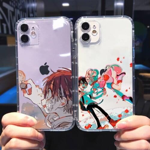 Anime Jibaku Shounen Hanako kun Phone Case Transparent soft For iphone 5 5s 5c se 6 6s 7 8 11 12 plus mini x xs xr pro max