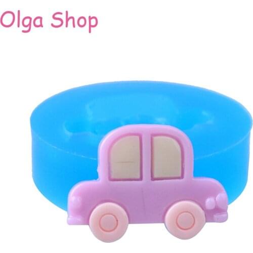 FYL144 Car Flexible Silicone Mold 22mm - Polymer Clay Cabochon Decoden Mini Sweets Molds, Wedding Cake Mold Food Safe