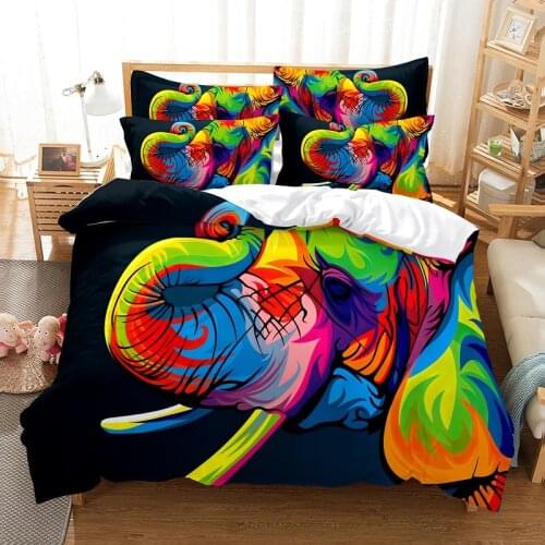 Bedding set duvet cover set 3d bedding digital printing bed linen queen size animal tiger design