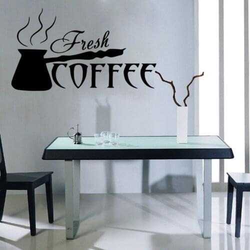 Coffee creative wall decals PVC sticker decoration kitchen decoration accessories Wall art decal wallstickers Home wallpaper