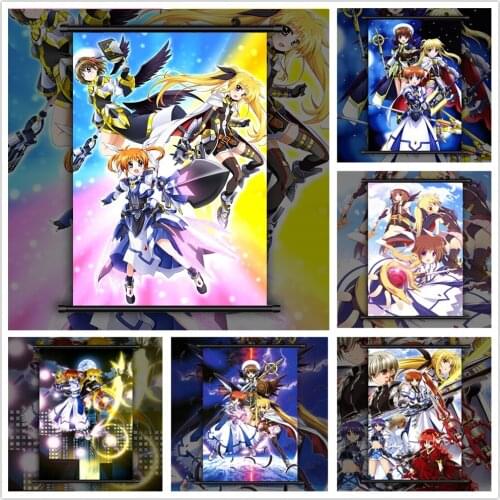 Mahou Shoujo Lyrical Nanoha Takamachi Anime Manga HD Print Wall Poster Scroll