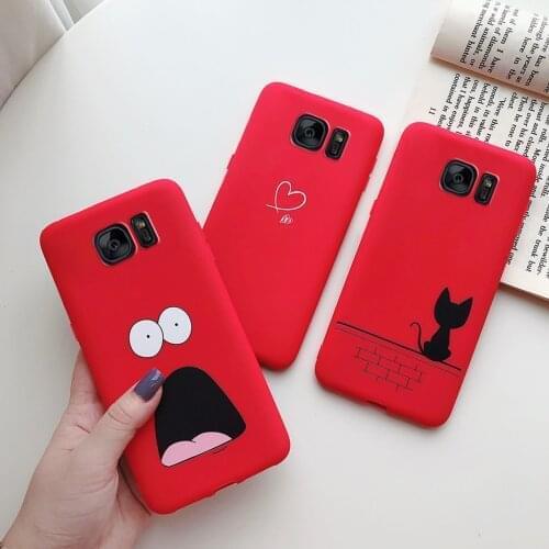 Soft Matte Candy Cartoon TPU Silicone Case for Funda samsung galaxy S7 S7 Edge S8 S8 Plus S9 S9 Plus phone Back cover case coque