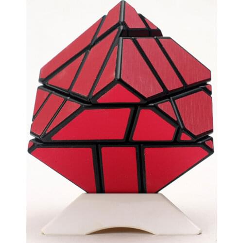 Ninja 3x3 Magic Cube Skew Twist Puzzle Intelligence Toys Black Brushed Red Speed Magico Cubo Educational Toys