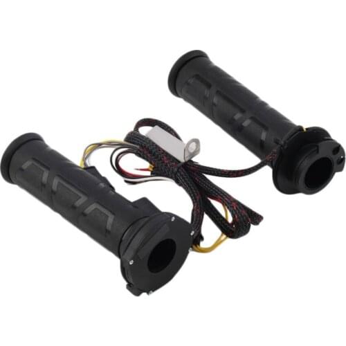 New Universal Motorcycle 22mm Electric Hand Heated Grips Molded Grips ATV Warmers Adjust Temperature Hot Handlebar