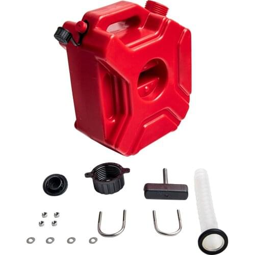 3L Red Gas Petrol Fuel Tank Bucket Motorcycle Portable Gasoline Storage Container