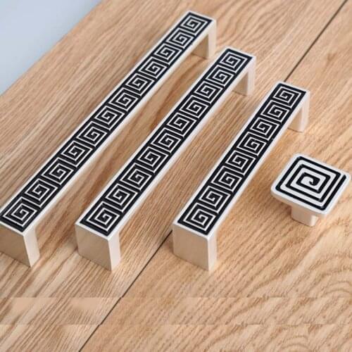 96 128 160mm modern simple fashion silver white kitchen cabinet wardrobe door handle silver black dresser darwer cupboard knob