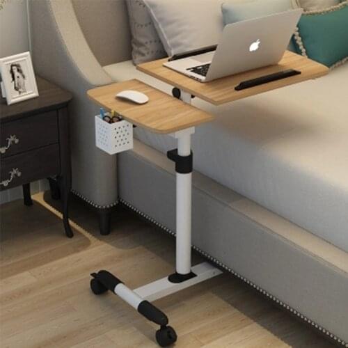 Foldable Computer Table Adjustable Portable Laptop Desk Rotate Laptop Bed Table Can be Lifted Standing Desk 64*40CM