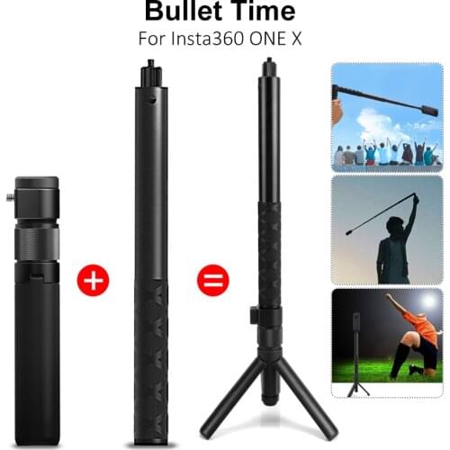 Insta360 ONE X Extended Selfie Stick &Rotation Tripod Rotary Handle Bracket for Insta360 ONE X Bullet Time Beam Accessories