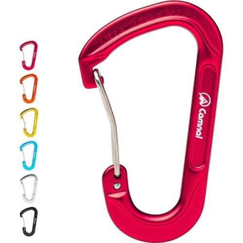 Outdoor rock climbing carabiner light type D small quick-hanging aluminum alloy keychain small hanging buckle