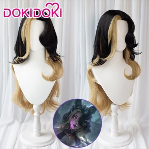 DokiDoki Game League of Legend Cosplay Ahri Witch Long Heat Resistant Hight LOL League of Legends Halloween Ahri Witch