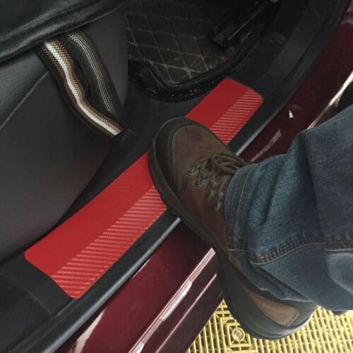 4 pieces of car threshold protection stickers for Citroen C-Quatre C-Triomphe Picasso Skoda Octavia Fabia Rapid Superb Yeti