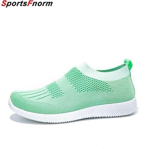 The New 2021 Women'Multicolor Wedge With Vulcanized Mesh Shoes Casual Apartment Slippage Ladies Summer Trainers Free Shipping