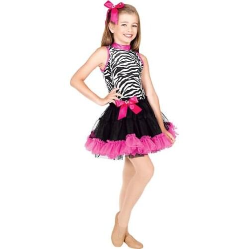 Lady Leopard Tutu Dress Female Ballet Dance Costumes Girls Dancing Performance Suit Latin Dance Costumes D-0452